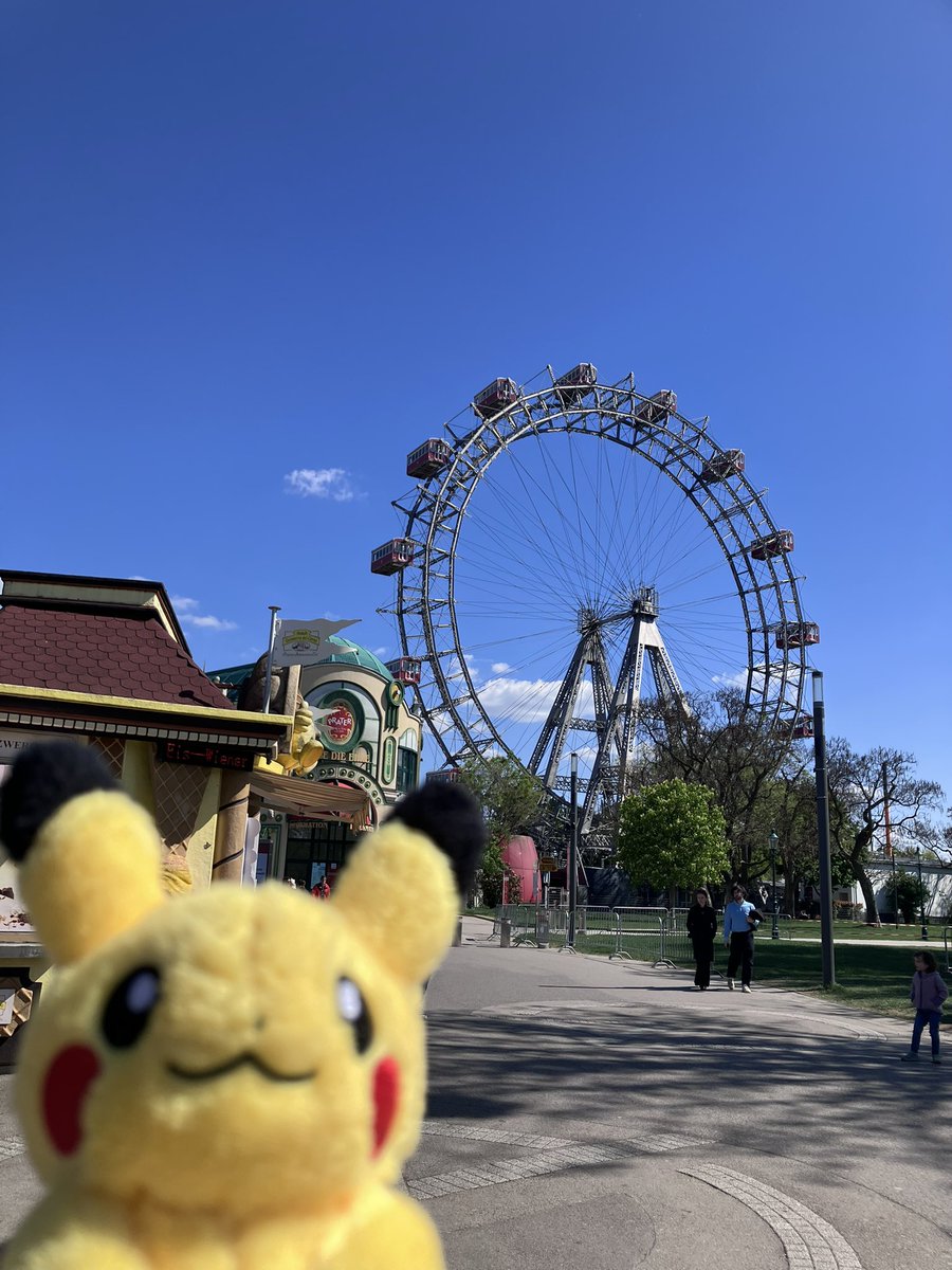 kaffee_jause's tweet image. プラーター公園へ
実はここも初めて

2026.4.22
#austria #Wien #ウィーン #ピカチュウ