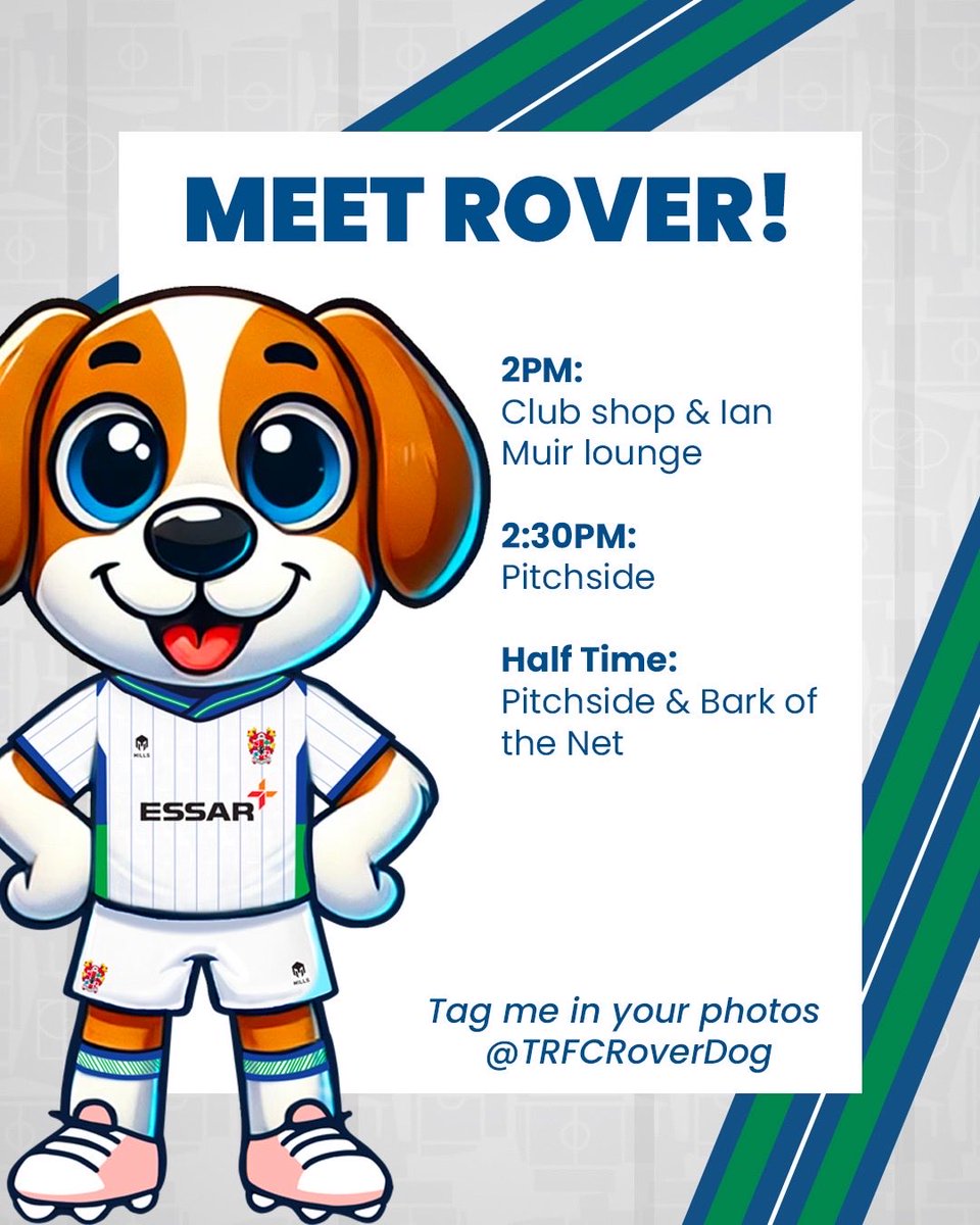 Rover the Dog | Tranmere Rovers Football Club tweet media