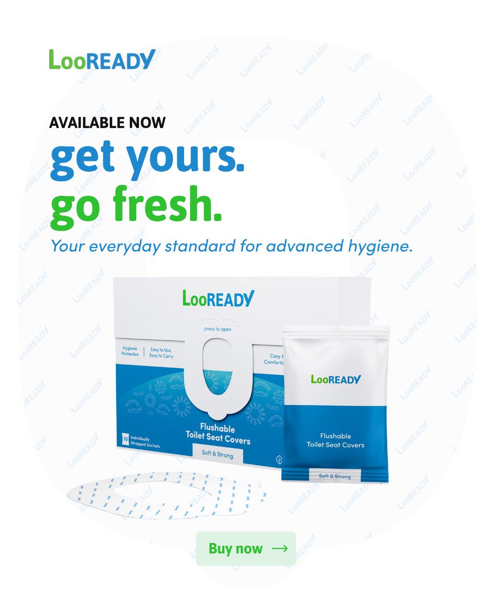 looready's tweet photo. Introducing LooREADY Regular Size 💚

✔ Smaller pack
✔ Same protection
✔ 100% flushable

Your everyday hygiene essential — anywhere.
🛒 https://t.co/2ouAei2TmW https://t.co/0dANCsBsK2