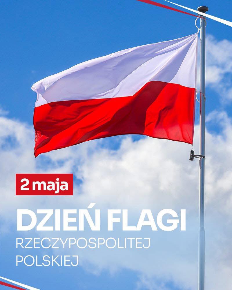 JagnaMarczulajt's tweet photo. Dziś 2 maja - obchodzimy Dzień Flagi Rzeczypospolitej Polskiej 🇵🇱
#SwietoFlagi #2Maj https://t.co/Ryf1jsdsuR