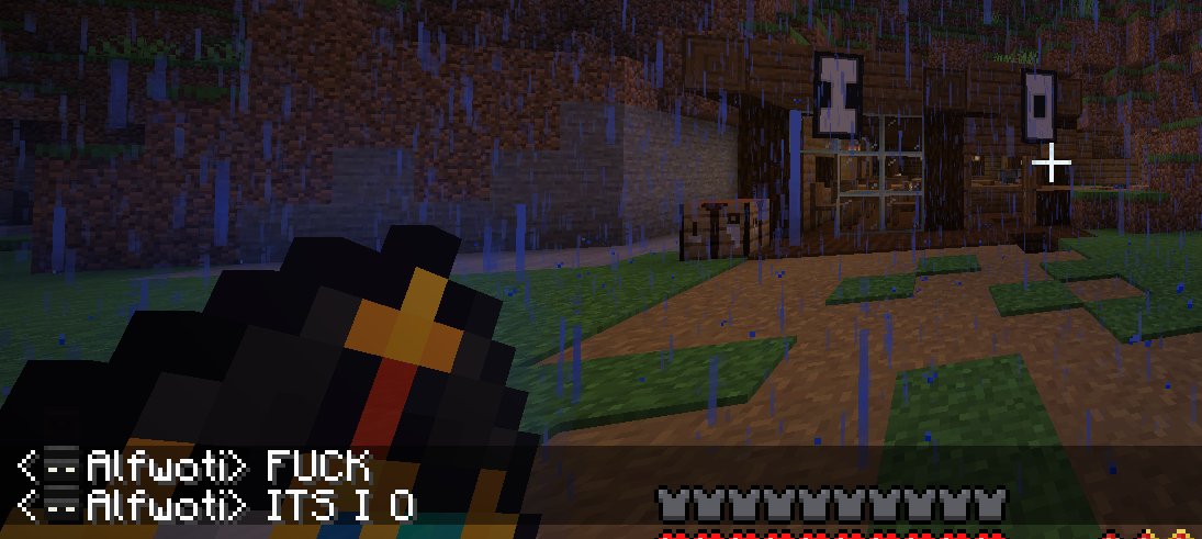 Alfwoti's tweet photo. The wither storm fucked up my bistro sign https://t.co/BXG9TMUNMJ