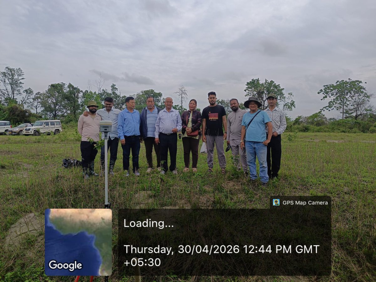NatungMama's tweet photo. Our commitment to resolving long-standing border issues remains a key priority.On 30th April and 1st May, a joint verification of geospatial coordinates was conducted along the East Siang boundary by a specialized team from the Survey of India, alongside officials from both Arunachal Pradesh and Assam.

The team successfully verified coordinates from Jampani to the Ruksin Check Gate. While minor technical gaps at Oyan Bridge are being addressed, the overall progress is highly encouraging. This scientific approach ensures that the upcoming physical erection of boundary pillars by the PWD will be accurate and undisputed. Our government remain committed to a peaceful and well-defined border for our people.