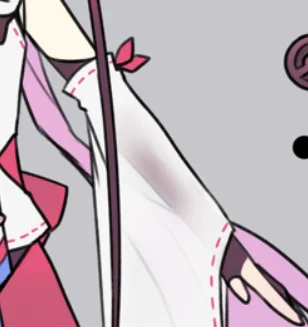 Gamaou_sub's tweet photo. VOCALOID5鳴花ヒメ・ミコトのこのスケスケの袂もどきアームカバーのこと、勝手に「生八ツ橋」って呼んでる　流行らせたい https://t.co/XGgEMNSePX