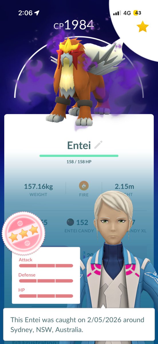 mepyrmont's tweet image. #pokemongo #pokemongoapp shadow #entei #hundo after the first raid ! And purifiable shundo on the 2nd !