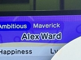 HELLO? WHY IS HE ME? (also this means Alex was whitneys first mii i think, right?)