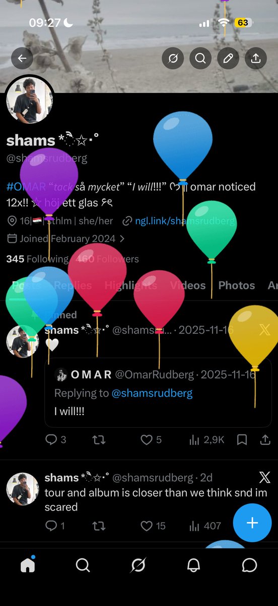 shams *ੈ✩‧˚ tweet media
