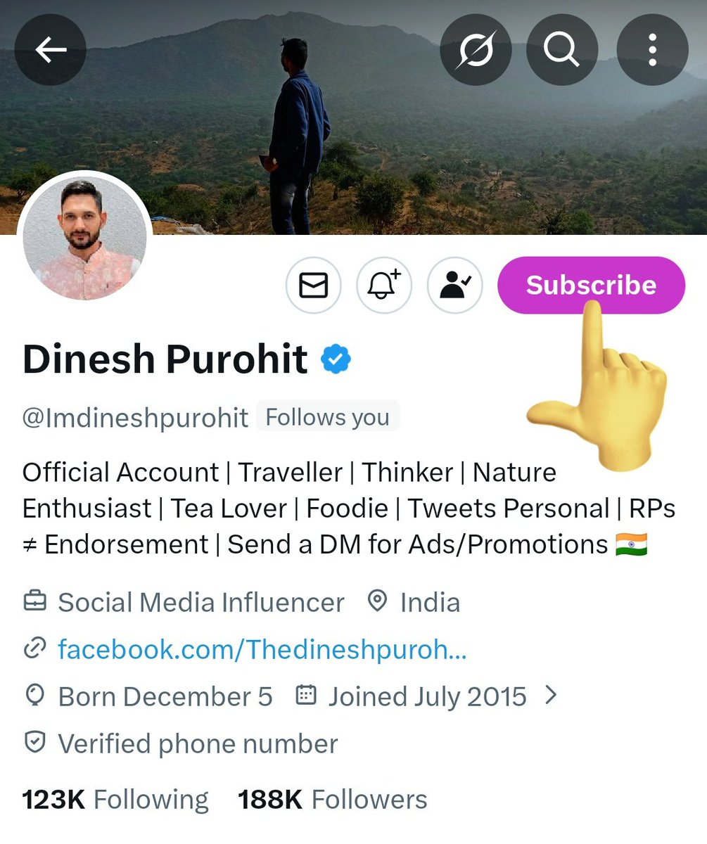 Dinesh Purohit tweet media
