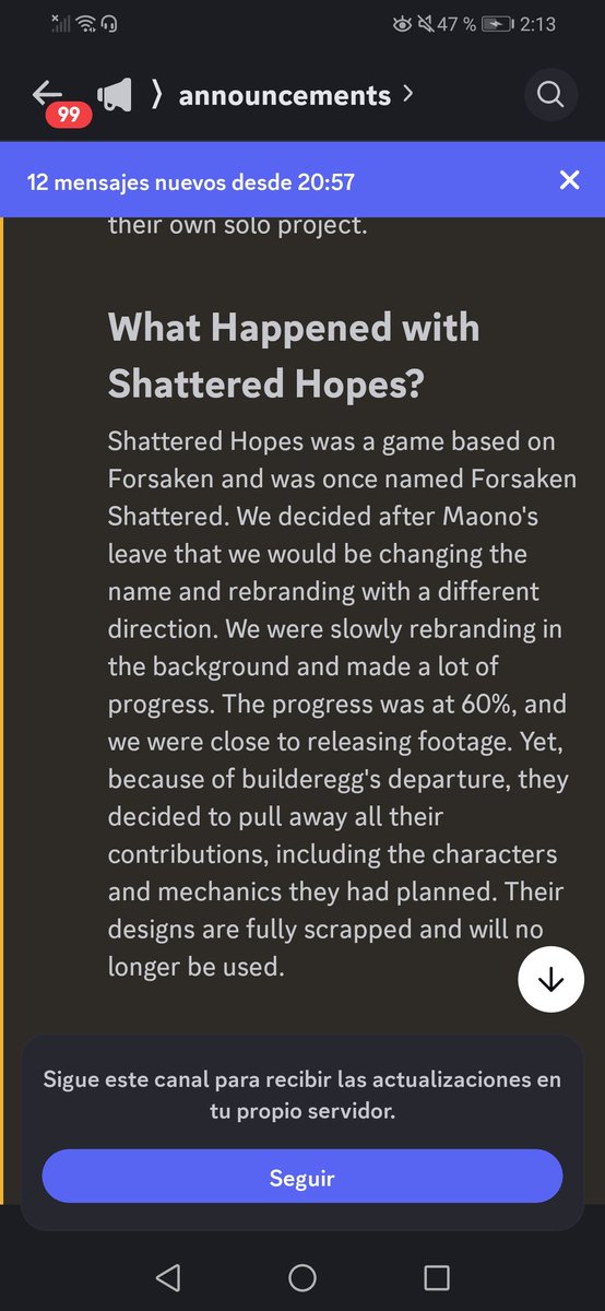 BuenoYt77050's tweet image. Acaban de Cancelar Shattered Hopes por el creador original se fue y Ahora tendrá un nuevo nombre es Okodomos Y se preguntaran que pasara con los diseños y Ost del juego Scrappeados totalmente #forsaken #esp