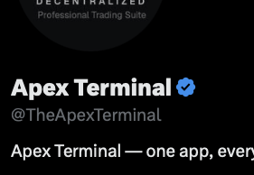 Apex Terminal tweet media