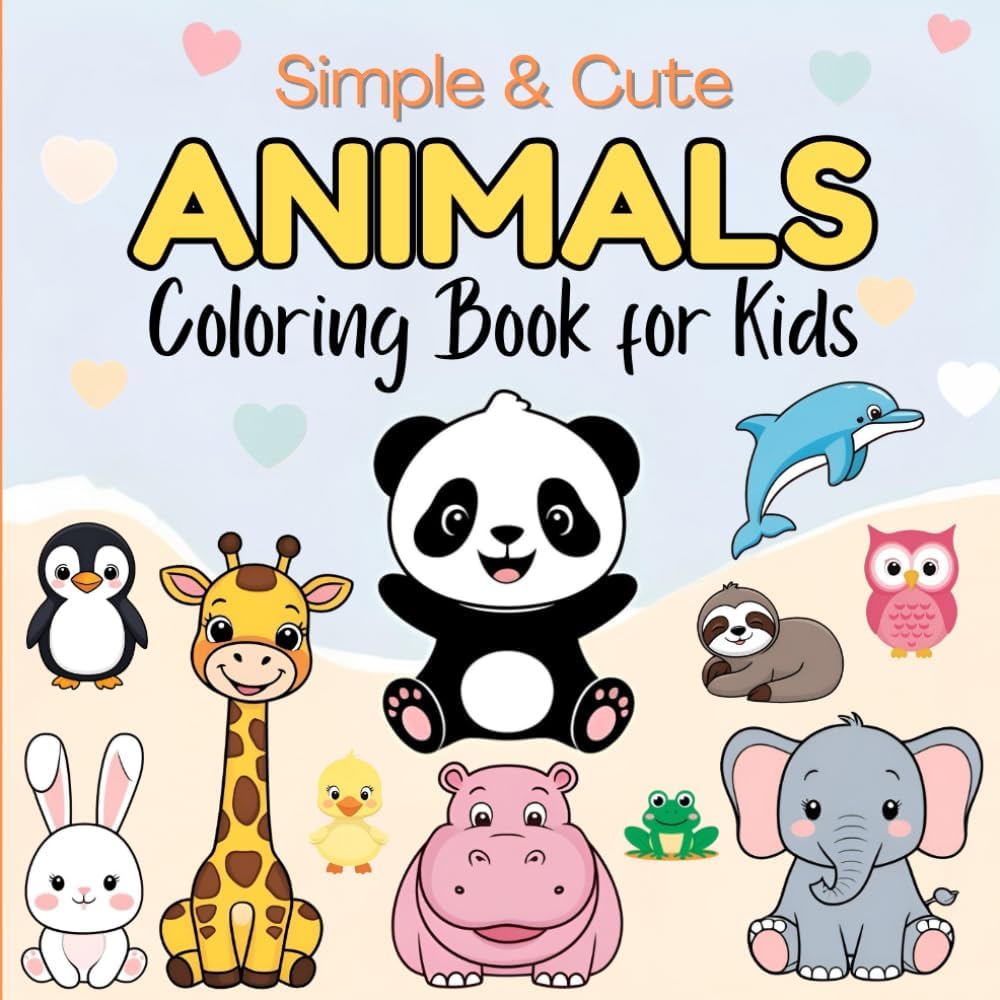 MESSAI_Bill's tweet image. Simple &amp;amp; Cute Animals Coloring Book for Kids: Cute Creatures, Big Smiles &amp;amp; Fun Coloring for little hands a.co/d/0co0iFgh
#Animals #Caturday #Coloring