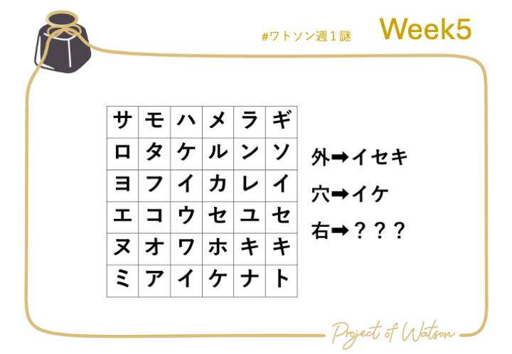 projectofwatson's tweet photo. 毎週日曜１８時投稿の #ワトソン週１謎  
５月３日（第５問目）はこちら！   

#PoW #謎解き #解けたらRP https://t.co/ffs2SNcxIK