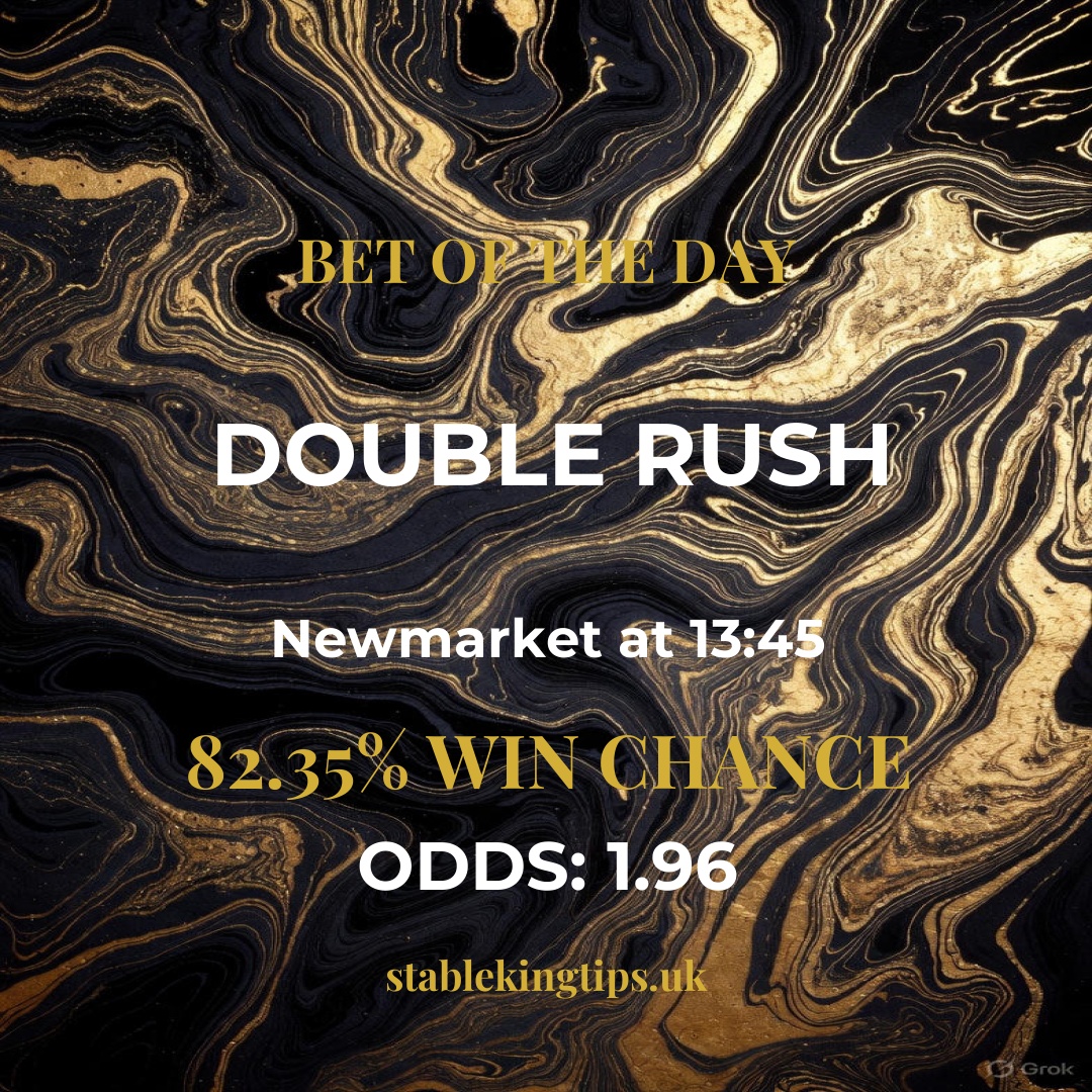stablekingtips's tweet photo. 🏇 TODAY'S BET OF THE DAY: Double Rush 
📍 Newmarket at 13:45 
https://t.co/RGsCHMbmV9 https://t.co/LXSXKpyAC0