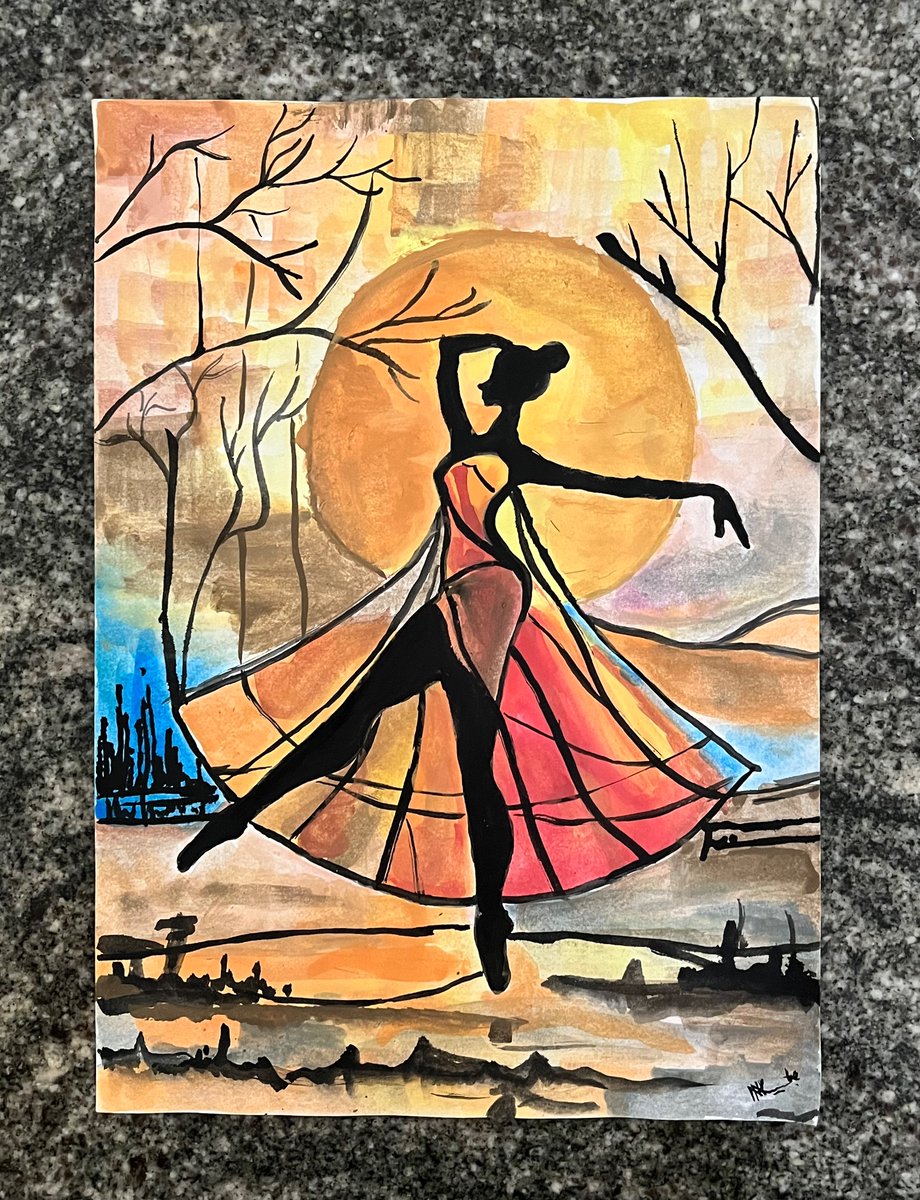KNayagara's tweet photo. Painted in sunlight, but written for the moon. https://t.co/s9HVS2X34S