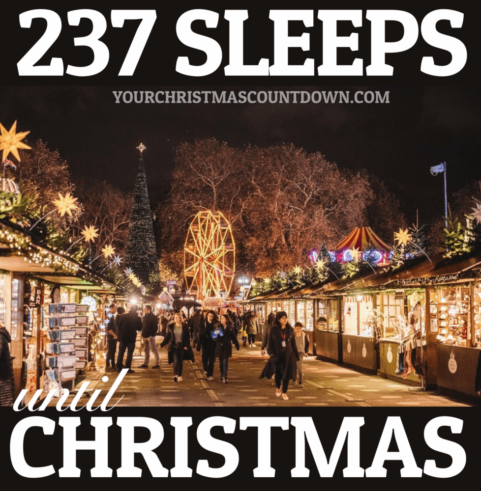 christmas_clock's tweet image. 237 SLEEPS UNTIL #CHRISTMAS!
 👉 YourChristmasCountdown.com 🎄🎅