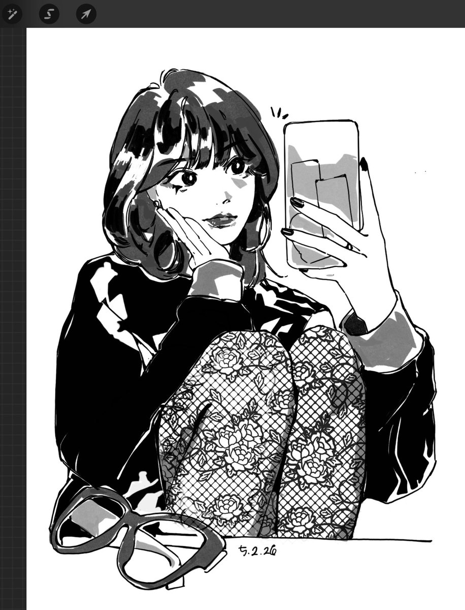rxichoo's tweet photo. moar self portrait practice🖤 ft. a fit from LA https://t.co/ol30r8Pufh