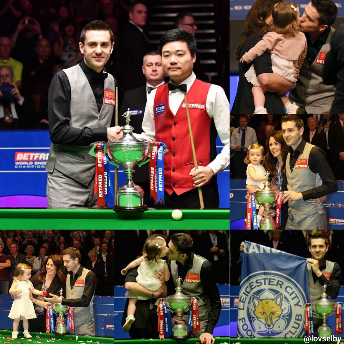 lovselby's tweet photo. #OnThisDay 2016
Mark Selby won his second World Championship title beating Ding Junhui 18 - 14 and his beloved Leicester City won the Premier League title.
#snooker #MarkSelby #WorldChampionship https://t.co/D2qmXj2hx5