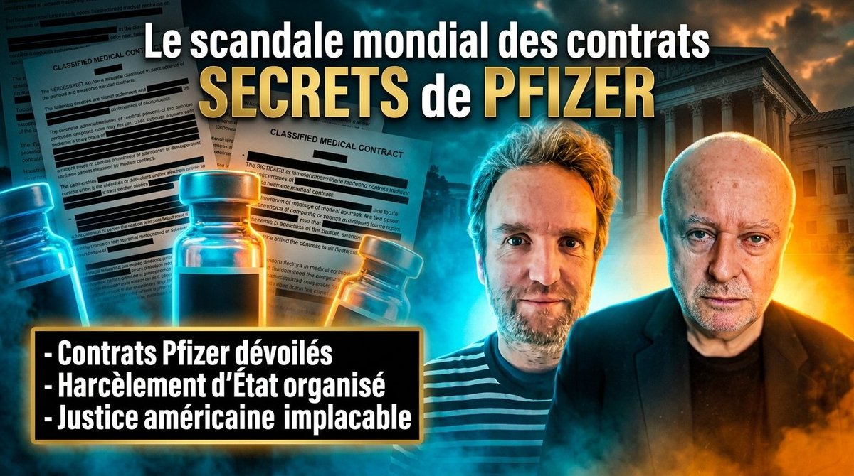 GPTVoff's tweet photo. Clause 8.1 déclassifiée : les contrats Pfizer dévoilent l’arnaque organisée contre l’Europe. 

Les États se sont engagés à protéger le laboratoire contre toute poursuite, en transférant la facture des effets indésirables sur les contribuables. Impunité totale pour l’industriel, irresponsabilité assumée par les nations. Le scandale judiciaire s’étend jusqu’aux États-Unis avec l’inculpation du bras droit de Fauci et les attaques coordonnées contre Raoult en France. 

Face à ces documents qui pulvérisent le narratif officiel, combien de temps le pouvoir pourra-t-il encore nier la plus grande dépossession sanitaire du siècle ?

👉 Lisez l'article complet et non censuré : https://t.co/2Sabo0FRep