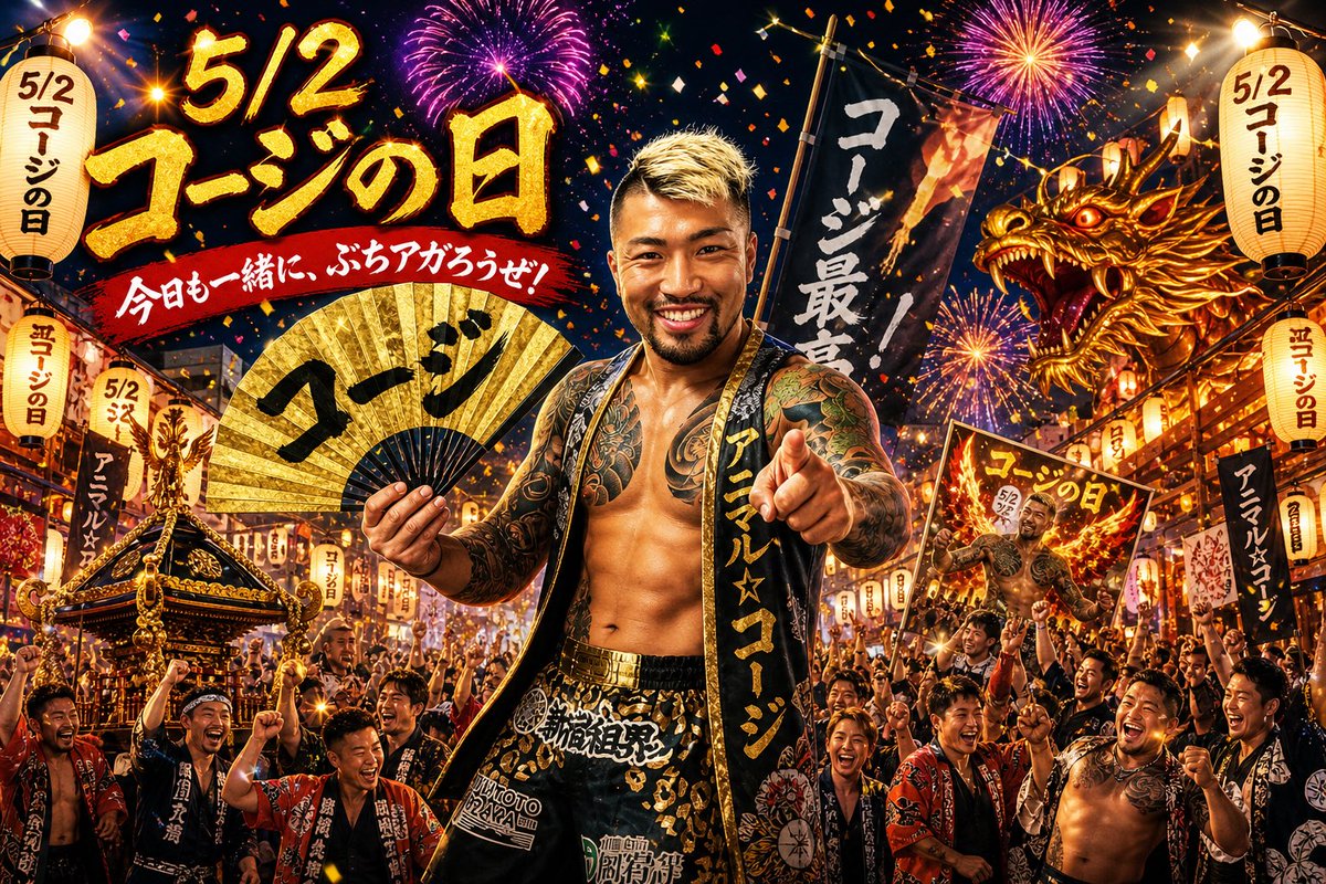 chikenan's tweet photo. 5月2日はコージ(5・2)の日！！ https://t.co/0EIAz5DdBA