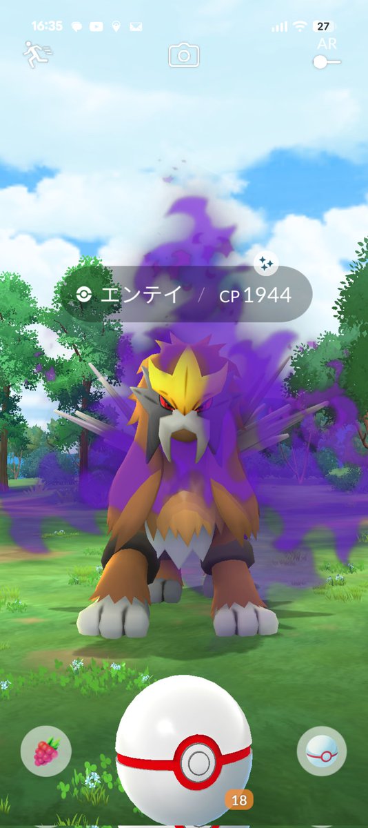7y06317's tweet photo. 色違いエンティをゲットかっこいい
#色違い
#ポケモンGO https://t.co/vMdeGCVoHL