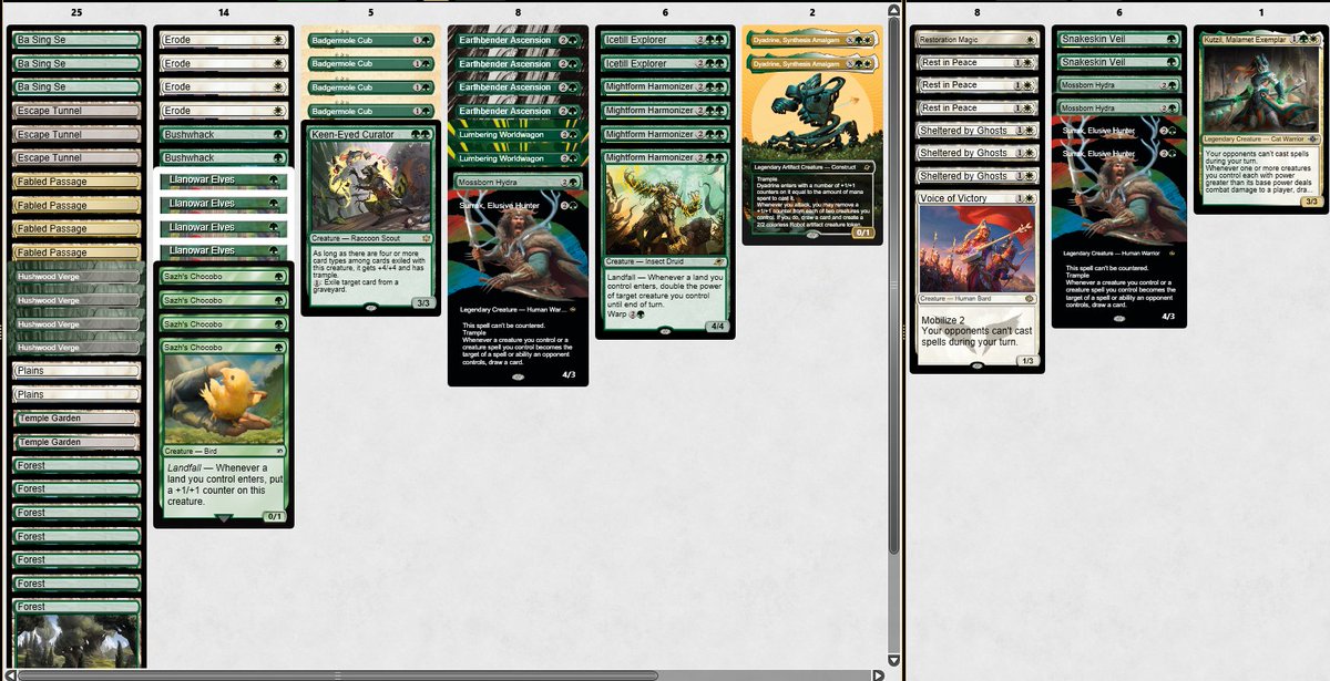 mtgsigma's tweet photo. 2nd in challenge trying the GW landfall list from the PT

Erode really impressed me I thought it was going to be terrible but it was actually insane 

losing icetill+origins hurt but I think it might be worth it considering how much erode overperformed, still not sure.
@fireshoes https://t.co/sBD7QSKXQQ