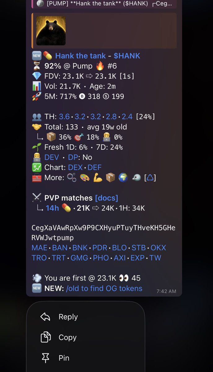 DefiGracee's tweet image. $Hank
CA

CegXaVAwRpXw9P9CXHyuPTuyTHveKH5GHeRVWJwtpump

💫 🍀

#Solana #SolanaMemecoins #Memecoin #fomo