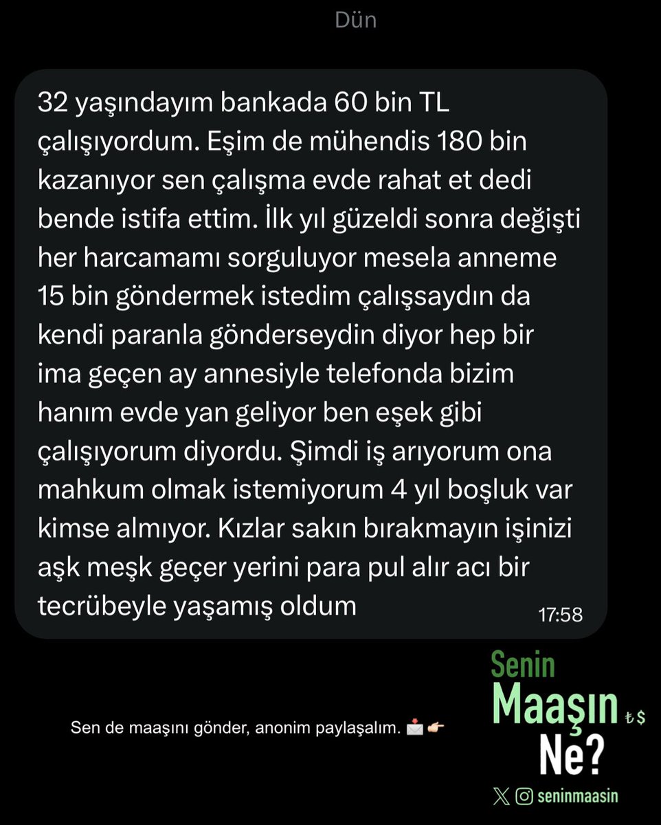 Senin Maaşın Ne? 💸 tweet media