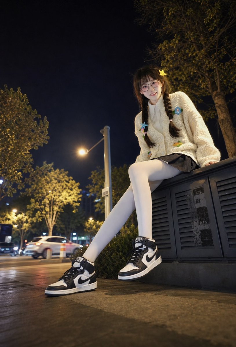 disastervidz's tweet photo. 毛茸茸的外套裹着小秘密，踩着这双AJ在夜风里偷偷笑 https://t.co/AB6PJ12sga