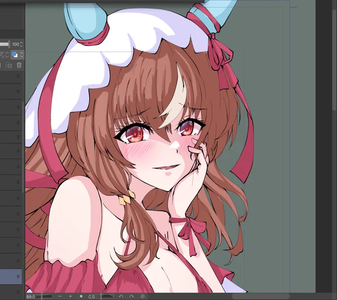 とりあえずお進歩。数年前よりはお顔が可愛く描けるようになってきた・・・・・気がする。