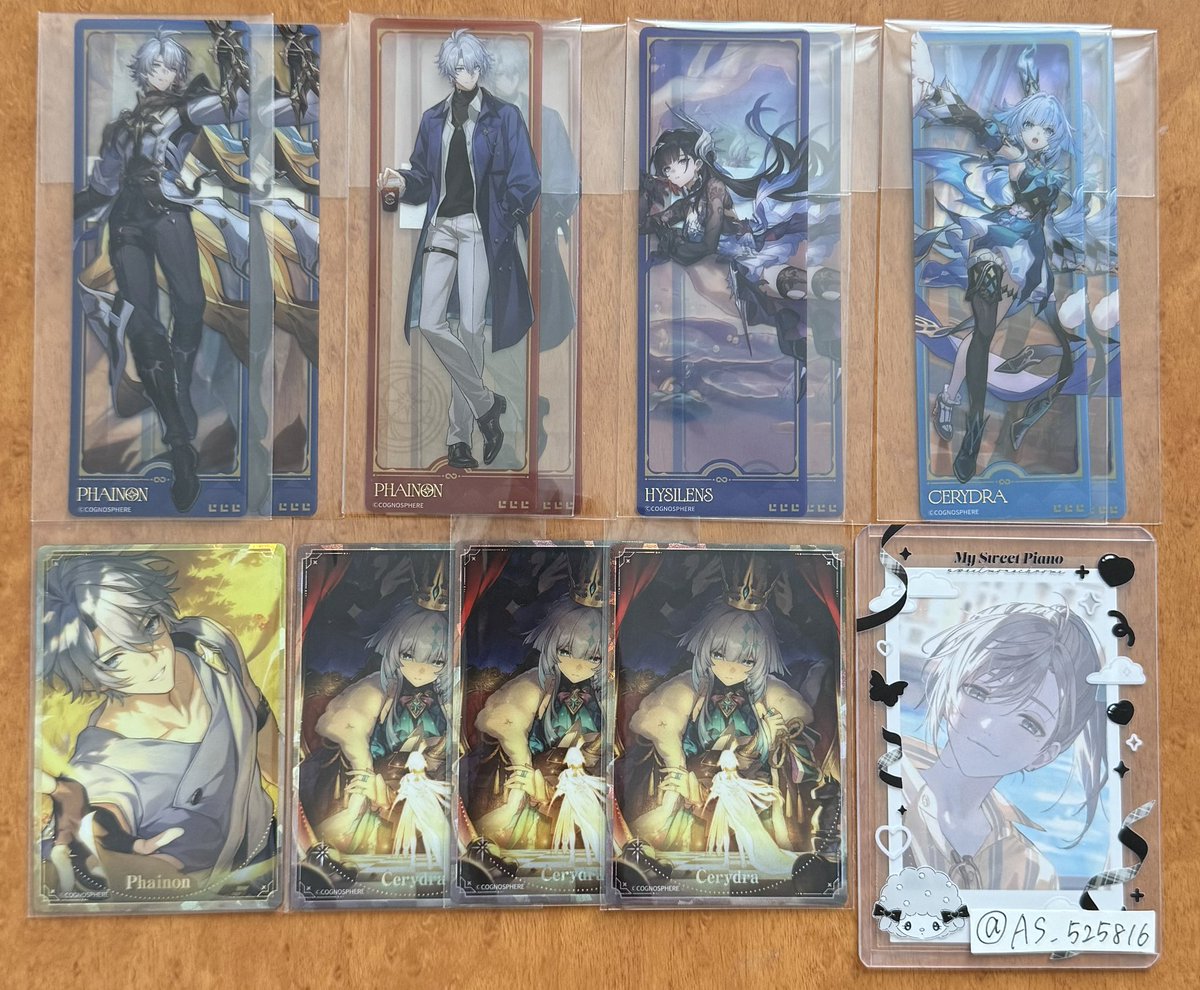 AS_525816's tweet photo. スタレ 交換 スシロー クリアしおり カード

譲┆ファイノン セイレンス ケリュドラ

求┆アナイクス

✧同種同士での交換
✧郵送のみ
✧1点から◎
✧カードは全てコード未使用です
✧初回様リトリン必読

お気軽にお声掛け下さい。 https://t.co/Y8q6mYOy7v