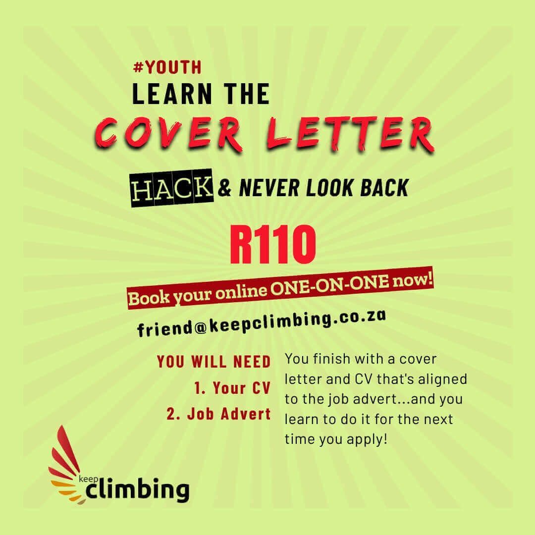 KeepClimbingSA's tweet image. #YOUTH Are you a #creative applying for a position?💥🥊
It just got easier with these #Templates! 
You can also book a #coaching session and never get stuck on another #application EVER again! #KeepClimbing
#Graphics #designers #Artists #cover letters keepclimbing.co.za/2023/02/02/app…
