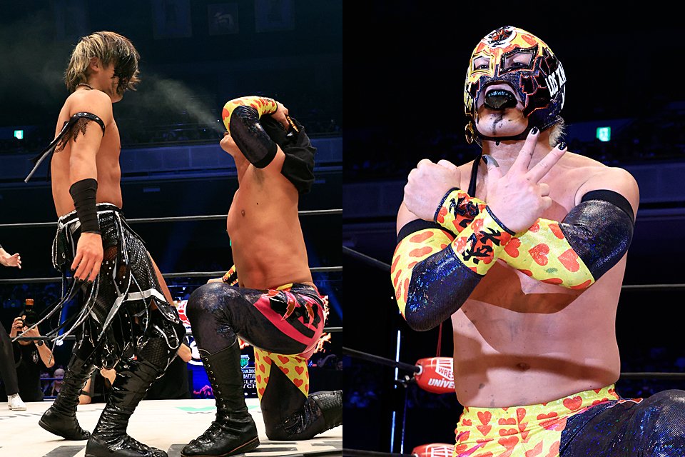 PKDX's tweet photo. 【NOAH】大荒れノーDQ戦で政岡大暴れも…BUSHIが“素顔毒霧”噴射で意地の逆転勝利 ｢政岡純､やるじゃんか｣…両国大会詳報中
https://t.co/cHD09oJ7TH

#noah_ghc
#MAYHEM52 https://t.co/1GTsj1WDXy