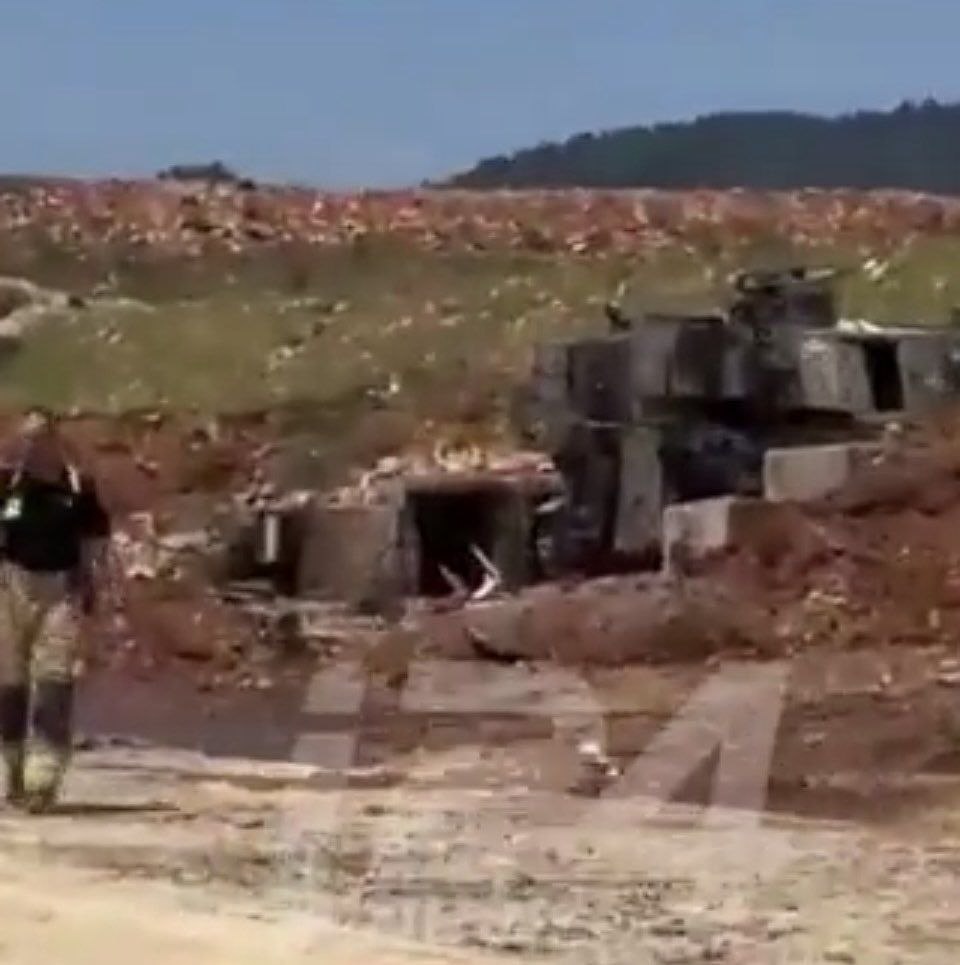 A7_Mirza's tweet image. Additional images from Hezbollah attacks near Shomera show that a M548, three M109 howitzers, one transport vehicle, one logistics vehicle, and (possibly) a conference hall or synagogue were hit. The Israeli army has admitted that 12 soldiers were wounded. #Lebanon #Israel