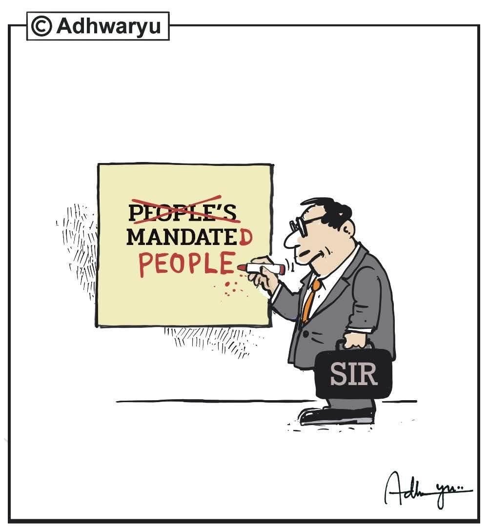 ▪️A diabolically twisted Sanghi Master Plan executed by shameless and unscrupulous retd IAS like CEC Gyanesh Kumar DEBARRED 27 lakh voters in WB from voting. 
▪️For this, CEC+BJP concocted a "Logical Discrepancy" category and  eliminated those who could vote against BJP.
