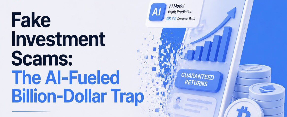 Codetrace1's tweet image. Fake Investment Scams: The AI-Fueled Billion-Dollar Trap

Fake investment schemes, especially pig-butchering and high-yield promises, remain the dominant crypto crime, stealing an estimated $17 billion in 2025 (Chainalysis). On-chain scam inflows

#cryptoscams #investmentscams