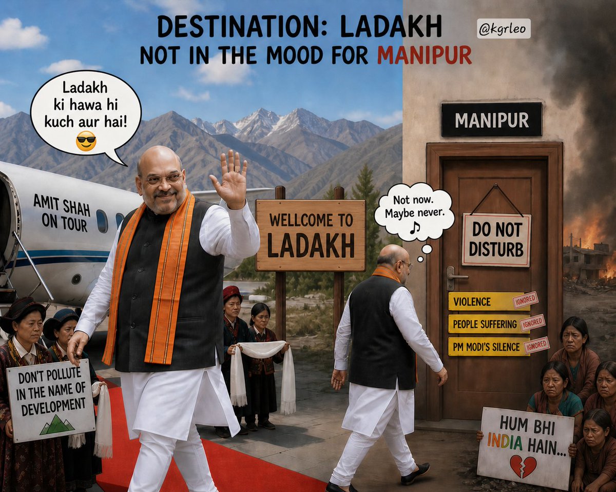 KgrLeo's tweet image. After all the heavy strategizing for the #WestBengalLegislativeAssemblyElection2026, Great India's Home Minister @AmitShah sir be like...​

#IndiaNews ​ #HappeningNow #ManipurViolence