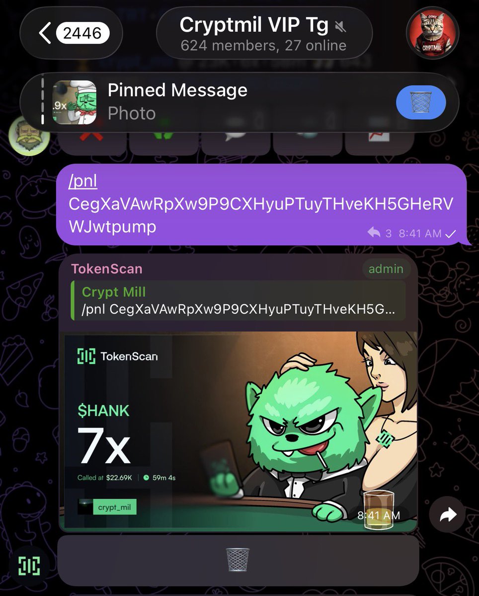 Crypt_mil's tweet image. 7x up on my call $HANK 

CegXaVAwRpXw9P9CXHyuPTuyTHveKH5GHeRVWJwtpump

💫 🍀

#Solana #SolanaMemecoins #Memecoin #fomo