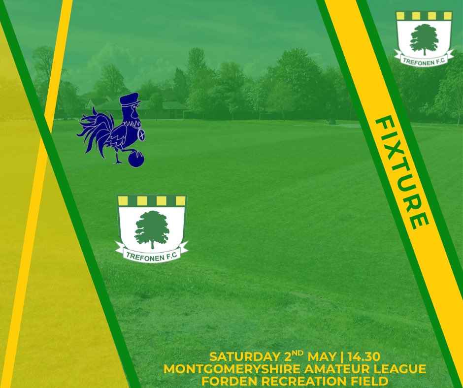 Trefonen_FC's tweet photo. GAMEDAY | ⚽️

Today we travel to play Forden Reserves in the Montgomeryshire Amateur League.

Kick off 14.30

#Pitmen💛💚 https://t.co/ezVE3MCL0B