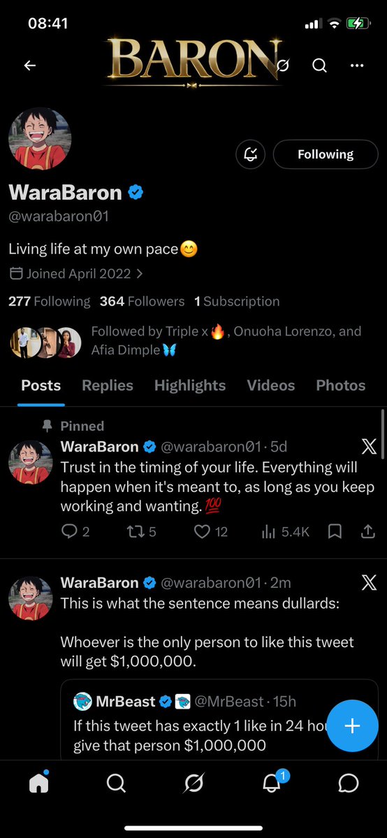 Prince Goodnews tweet media