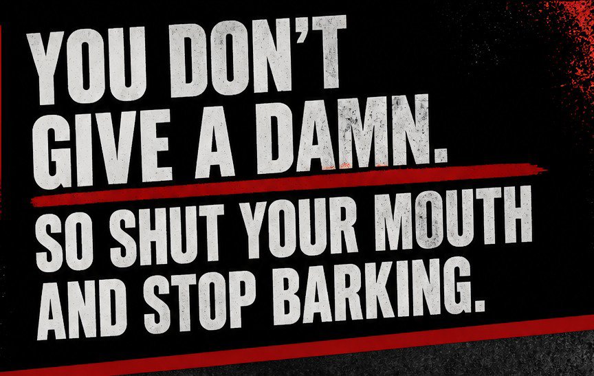 olida_magda's tweet photo. You don't give a damn. So shut your mouth and stop barking.

👋Hi for every poops out there https://t.co/z9TVzx6GqK