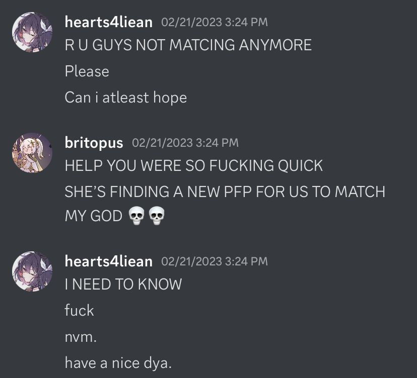 Discord Messages With Threatening Auras tweet media
