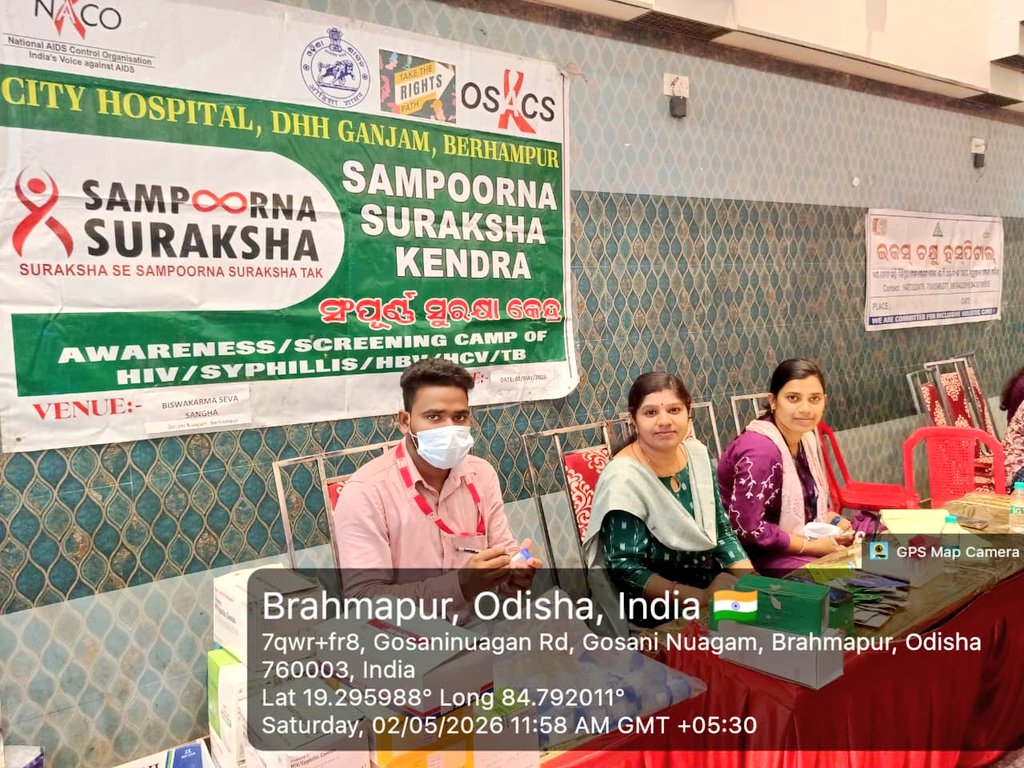 RKanhar26715's tweet image. Integrated Health Screening Camp at Gosaninugaon, Berhampur, Ganjam.
Screening for TB, HIV, Syphilis, HBV, HCV, along with Eye check-up &amp;amp; Sputum collection conducted.
Promoting early detection &amp;amp; healthier communities.
#TBMuktBharat #Ganjam #HealthForAll #EndTB 
@TbDivision