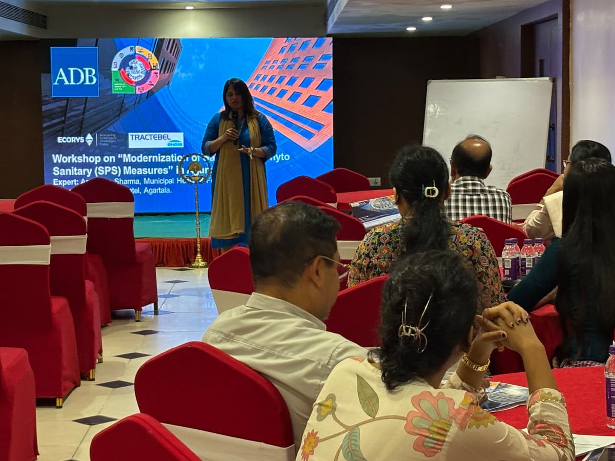 agtsmartcity's tweet image. Strengthening food safety systems in Tripura through modern SPS measures. A successful workshop by Agartala Smart City Limited, supported by @Asian Development Bank, bringing all key departments together.
#FoodSafety #SPSMeasures #AgartalaSmartCity #SmartCity #PublicHealth #ADB