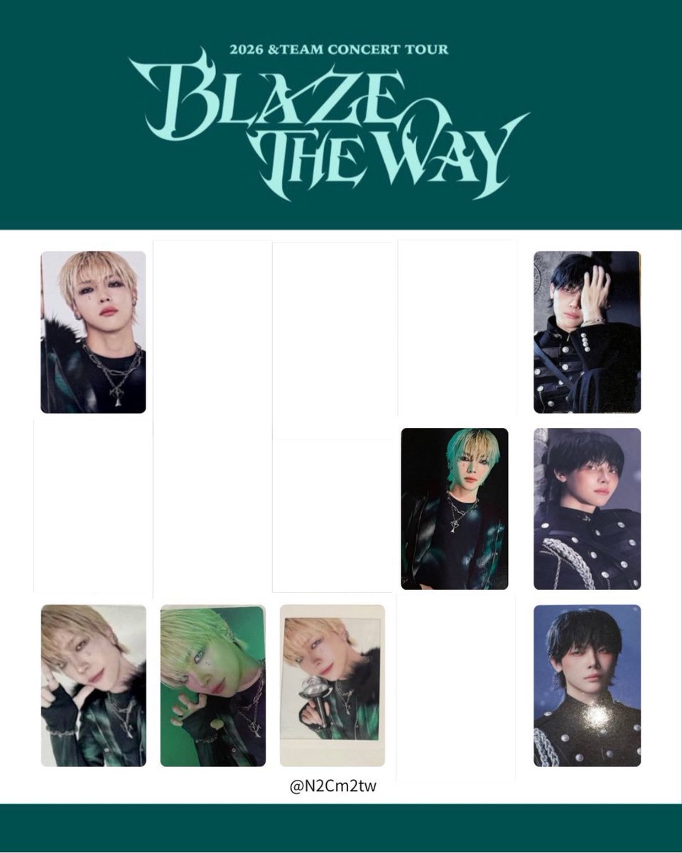 las__25's tweet photo. &amp;TEAM andTEAM We on Fire WoF 交換

&amp;TEAM BLAZE THE WAY ツアーグッズ トレカ チェキ 交換 

【譲】 画像
【求】 NICHOLAS or買取

ツアー横浜、神戸、千葉 、DayDay．手渡し
or 郵送📮
お気軽にお声掛けください🙇‍♀️

#andTEAM交換　
#andTEAM_交換 https://t.co/gxaopSPBuN