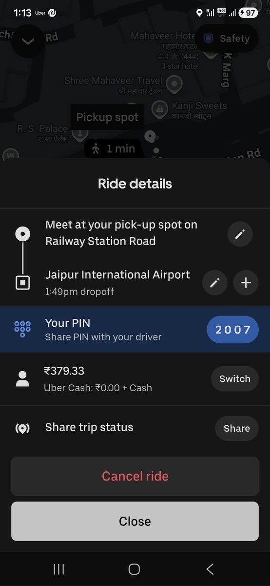 ManishDhandari8's tweet photo. @UberIN_Support @Uber @nitin_gadkari @narendramodi 
Why Rs.29.31 which was credited to my account not switched on here?? My RMN:7002409607 email:asalp04@gmail.com https://t.co/baCKBmGNuT