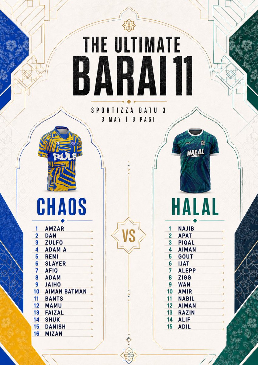 SCBarai's tweet photo. Selagi tak takbir raya Aildiladha, selagi tu kita raya.

Let’s go Barai 11!

Salingan:
Sila bawa salinan print Whatapp orang yang anda tak suka ke mana-mana. Size A4.

#scbarai
#100strong https://t.co/Na4QKlPexc