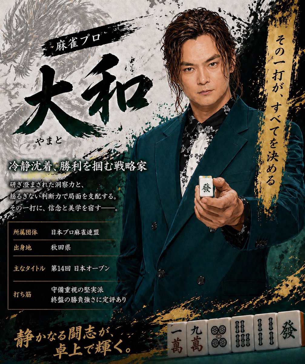 大和 (日本プロ麻雀連盟) tweet media