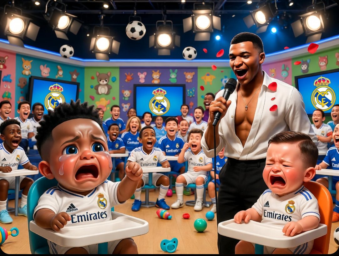 Esto es el Real Madrid:
Bebés llorones, quejándose de entrenadores, entrenadores destituidos, romances televisados.
Jaja
Y lo de Mbappe? De época.
Se tira 7 años con el tic tac vacilando, se va del PSG y no paran de ganar y finge lesiones para zumbarse a Ester de vacaciones