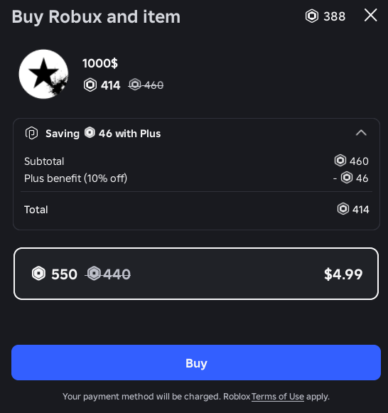 NyxiePaws's tweet photo. @Roblox second screenshot is on an alt, does #robloxplus just raise prices to lie about the discount??? https://t.co/BlLsiztIcq