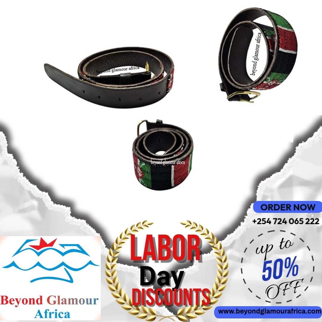 BeyondGlamour_'s tweet image. Men's black leather beaded belt easy and comfortable to wear.
Durable, classic and readily available.
#bags #african #customiLadized #newmonth #newgoals #beyondglamourafrica #april #vintagestyle #bracelets #fashion #trendy #totebag #labordaydiscounts