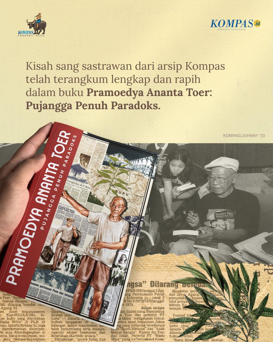 BukuKOMPAS's tweet photo. Kini, seluruh potongan perjalanan hidup yang luar biasa itu dirangkum menjadi satu kesatuan yang utuh dalam buku ini. https://t.co/SEs99QBbuh